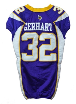 2011 Toby Gerhart Game Worn  Minnesota Vikings Jersey 11/20/11 (Vikings LOA)